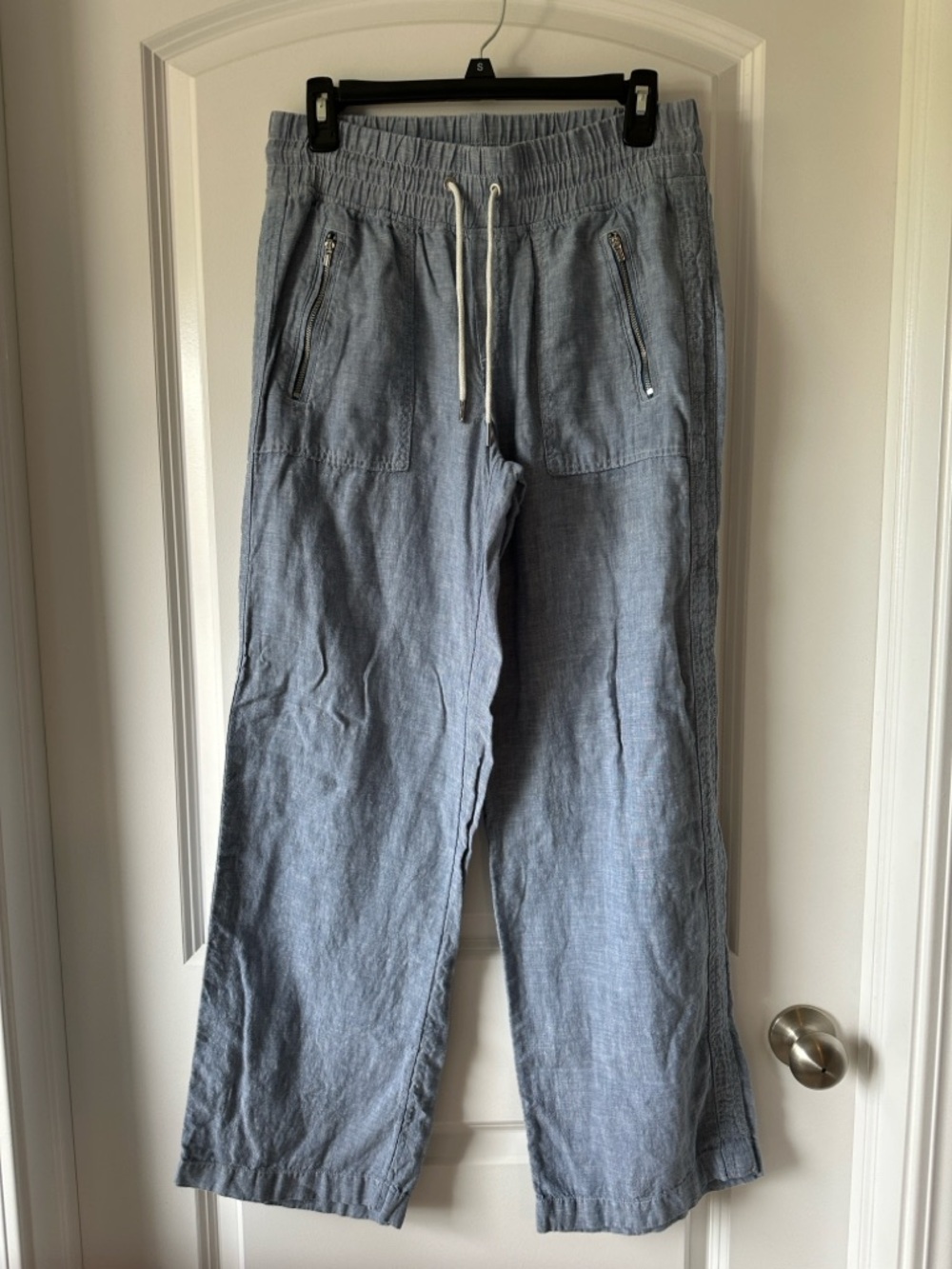 Athleta Cabo Wide Leg Linen Pants